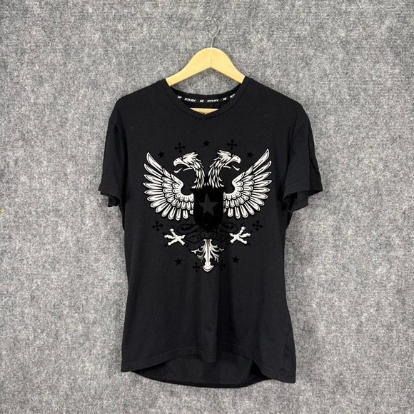 XRAY Double Eagle Graphic V-Neck Tee Size L - Picture 1 of 6